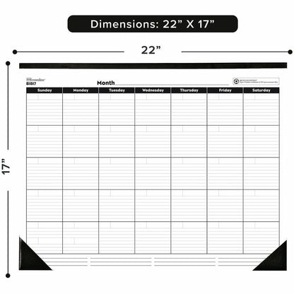 Rediform Undated Monthly Desk Pad, 17" x 22"  (REDB1817)