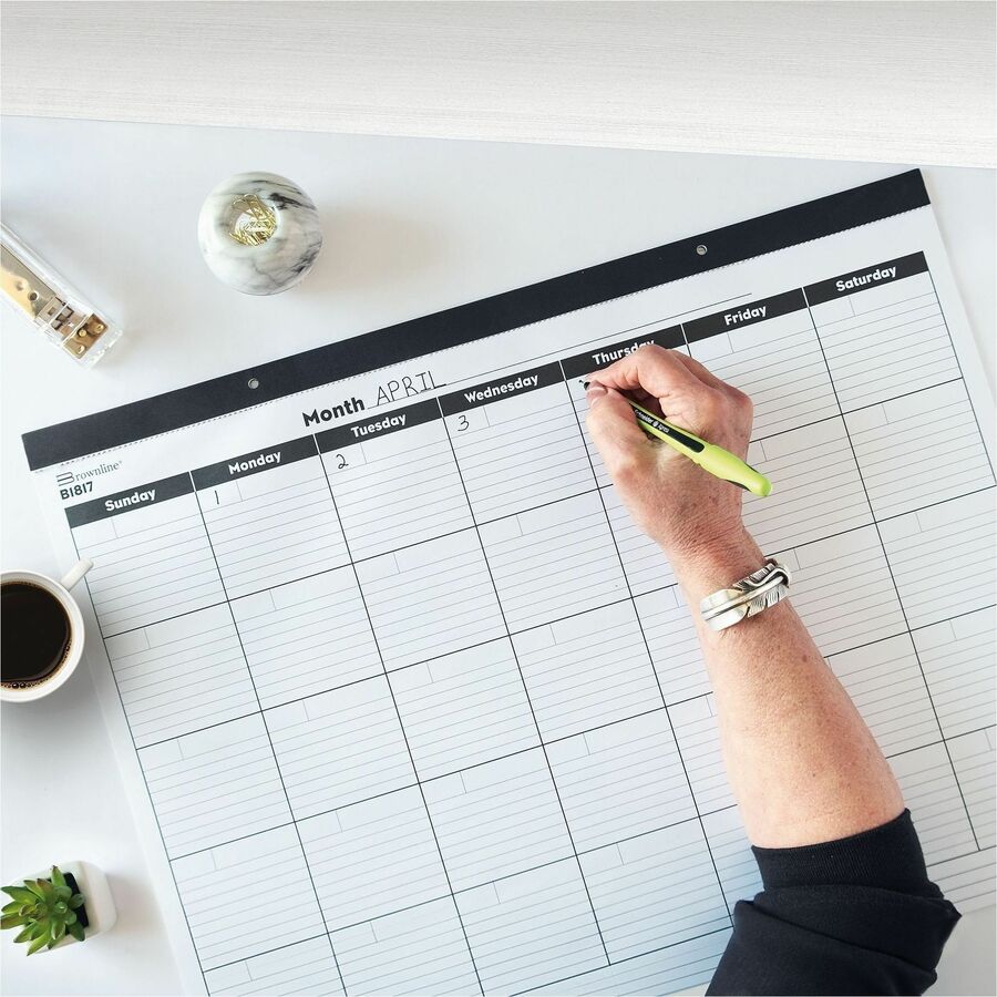 Rediform Undated Monthly Desk Pad, 17" x 22"  (REDB1817)