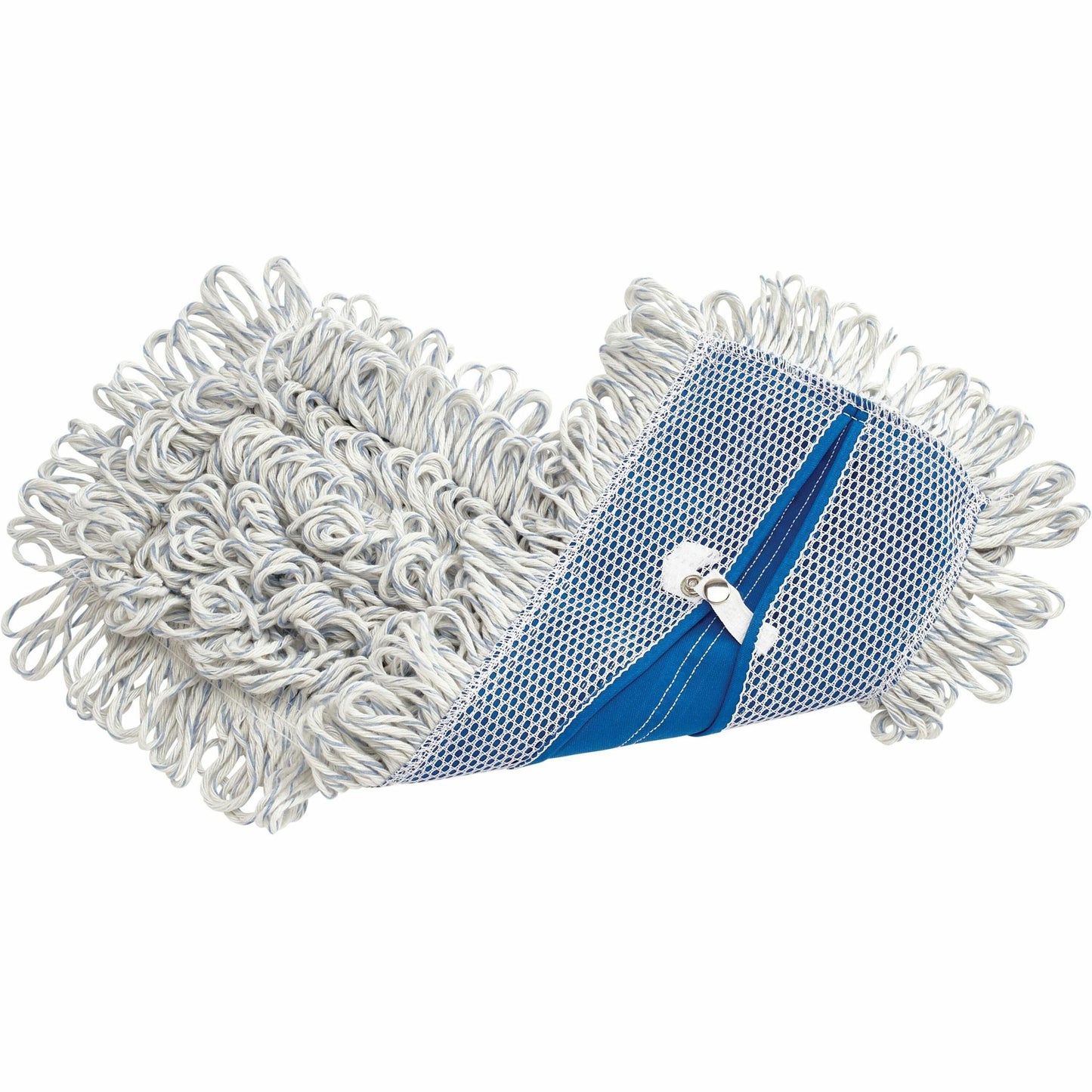 Rubbermaid Commercial Looped Fringe Finish Mop, 5" x 18", Absorbent, Looped Ends, Rayon, Synthetic, White, 6/Carton (RCPE05200WHCT)