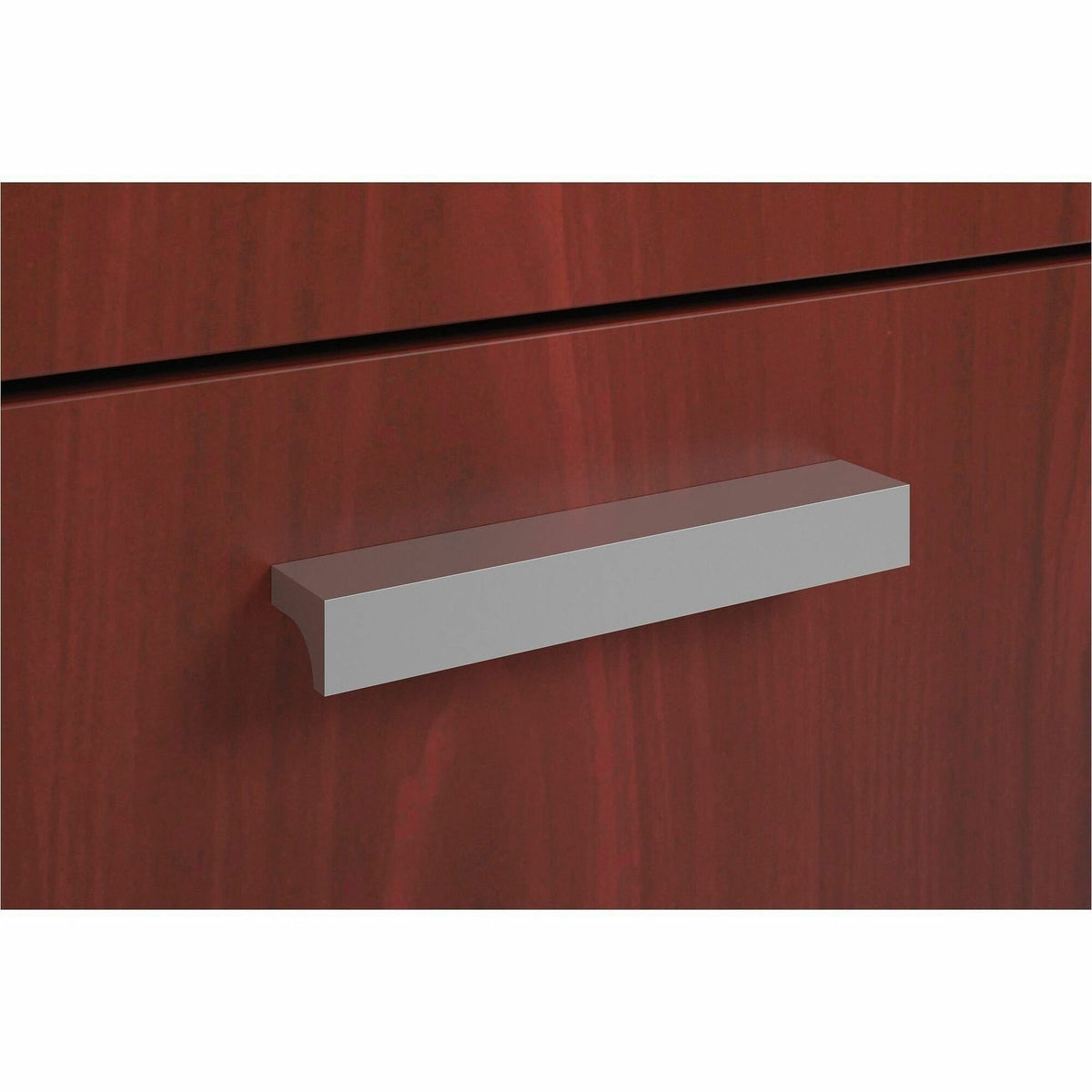 HON Contemporary Pull Set of 2, 4.75" x 0.75" x 0.69", Metal, Silver, 2/Pack (BSXBLPCONTEMP)