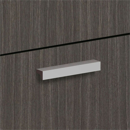 HON Contemporary Pull Set of 2, 4.75" x 0.75" x 0.69", Metal, Silver, 2/Pack (BSXBLPCONTEMP)