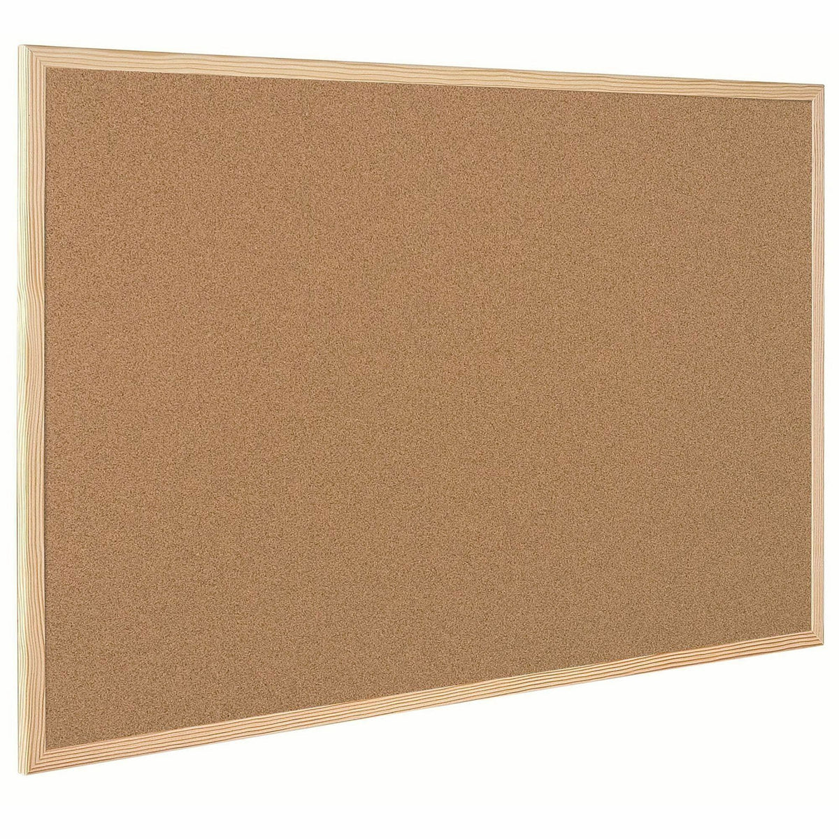 Bi-office Oak Frame Cork Bulletin Board, 48" Board Height x 72" Board Width (BVCSF352001239)