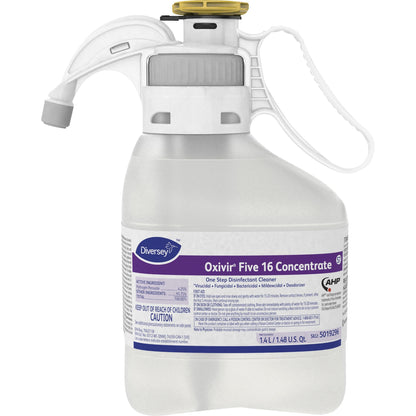 Diversey Oxivir Five 16 Disinfectant Cleaner, Concentrate, 47.3 fl oz, Characteristic Scent (DVO5019296)