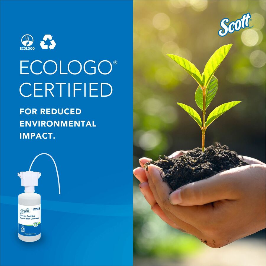 Scott Essential Green Certified Foam Skin Cleanser, 1.59 quart (KCC11285EA)