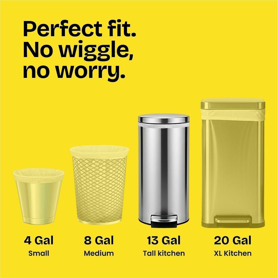 Glad ForceFlex Tall Kitchen Drawstring Trash Bags, Gain Lavender with Febreze Freshness, 13 gal Capacity, 0.78 mil, 80/Box (CLO78902BX)