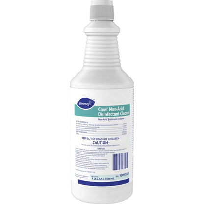 Diversey Crew Non-Acid Disinfectant Cleaner, Ready-To-Use, 32 fl oz (1 quart), Fresh Scent (DVO100925283EA)