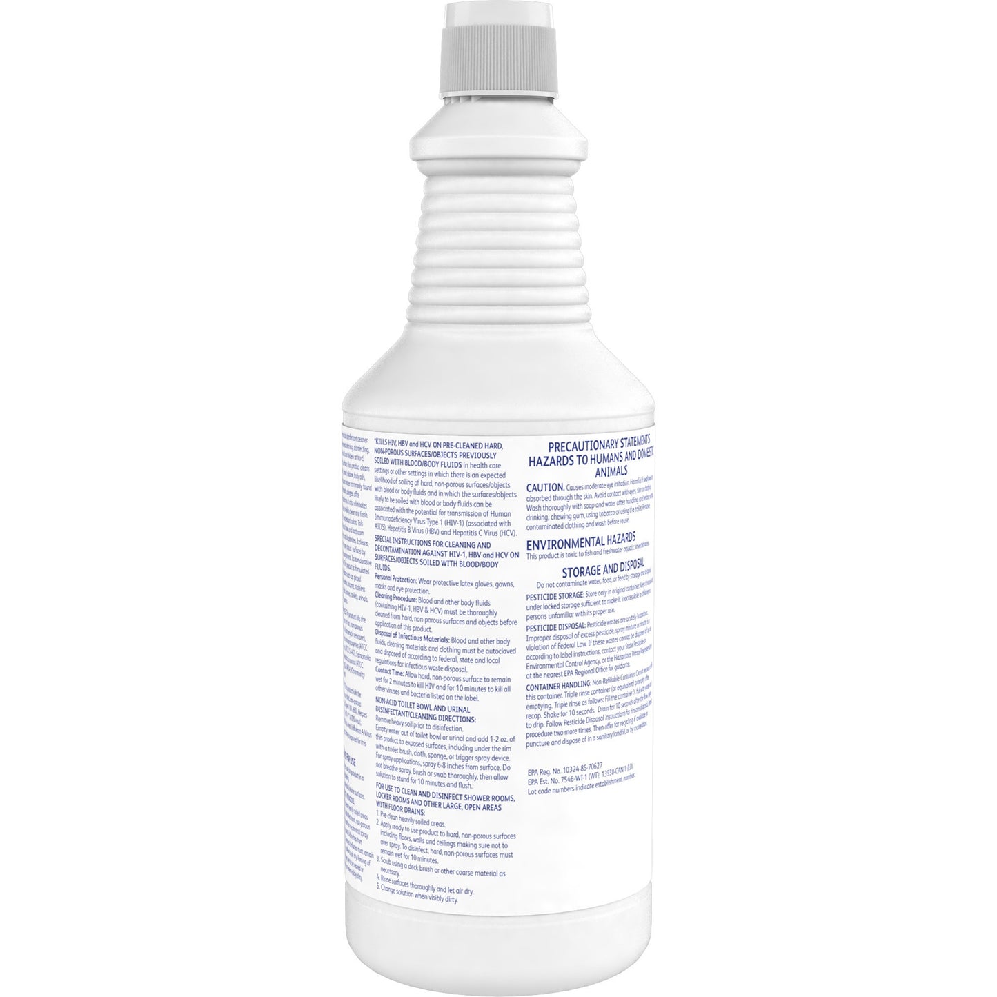 Diversey Crew Non-Acid Disinfectant Cleaner, Ready-To-Use, 32 fl oz (1 quart), Fresh Scent (DVO100925283EA)