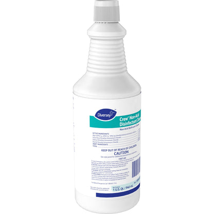 Diversey Crew Non-Acid Disinfectant Cleaner, Ready-To-Use, 32 fl oz (1 quart), Fresh Scent (DVO100925283EA)