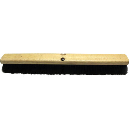Genuine Joe Hardwood Block Broomhead, 2.75" Tampico Fiber Bristle, 24" Overall Length (GJO99655)