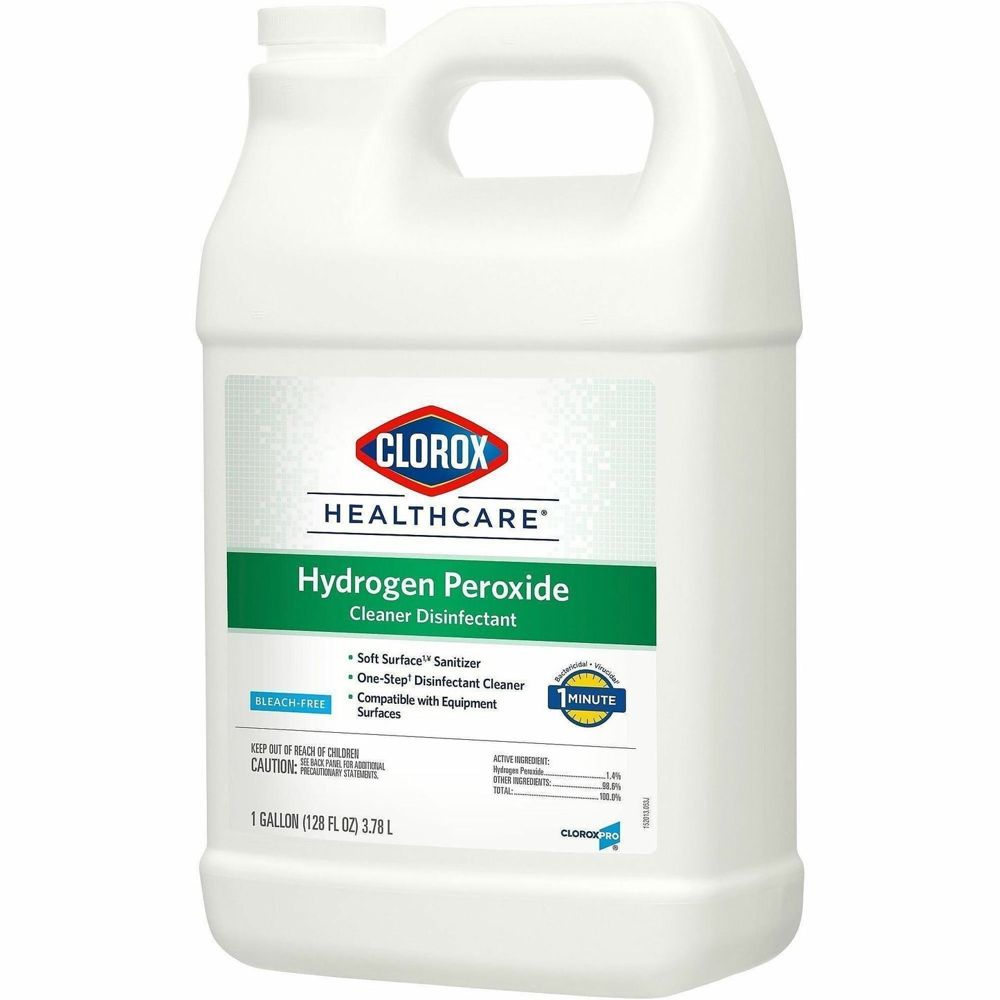 Clorox Healthcare Hydrogen Peroxide Cleaner Disinfectant Refill, 128 fl oz, 4/Carton (CLO30829)