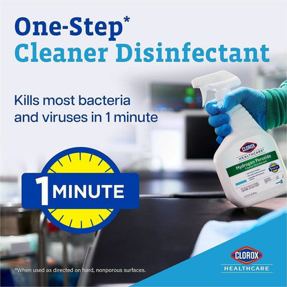 Clorox Healthcare Hydrogen Peroxide Cleaner Disinfectant Refill, 128 fl oz, 4/Carton (CLO30829)