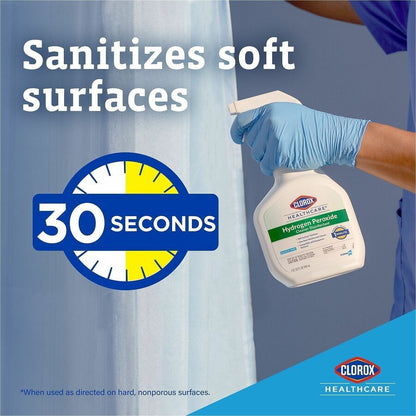 Clorox Healthcare Hydrogen Peroxide Cleaner Disinfectant Refill, 128 fl oz, 4/Carton (CLO30829)