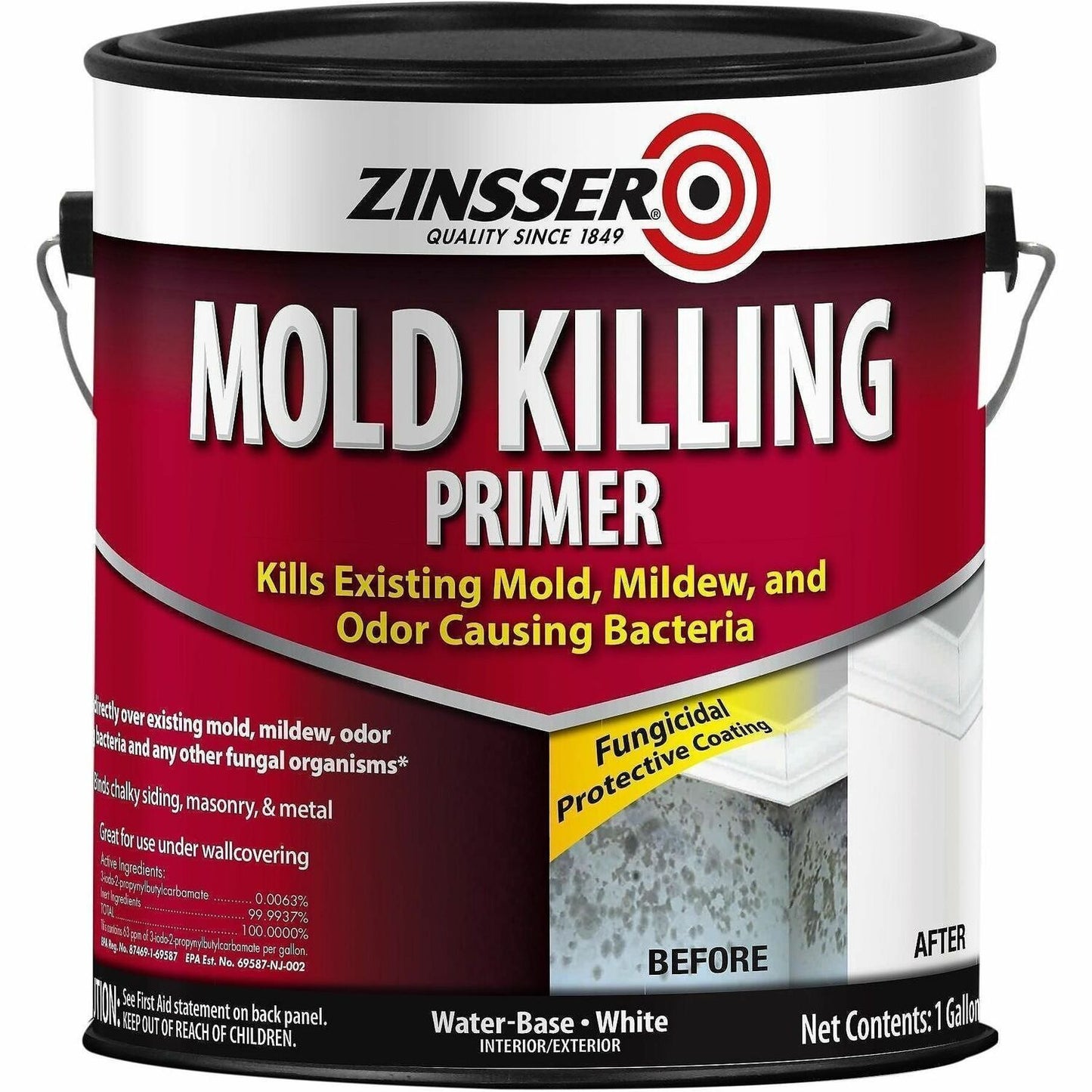 Zinsser Mold Killing Primer, White, 2/Carton (RST276049)