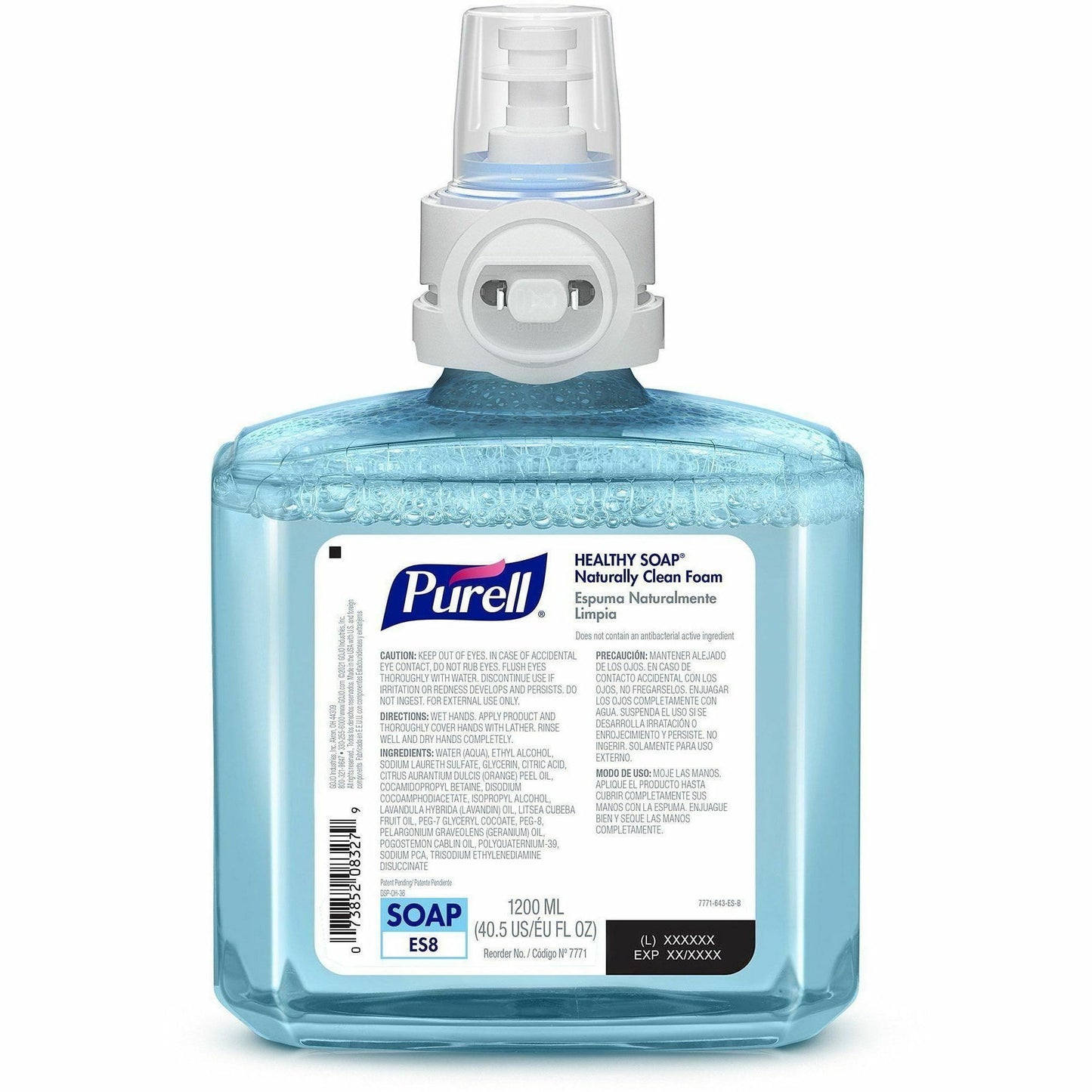 PURELL ES6 CRT HEALTHY SOAP Naturally Clean Foam, Naturally Clean Scent, 1.27 quart, 2/Carton (GOJ647102)