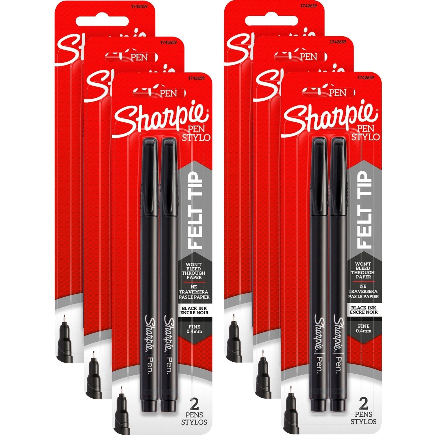 Medical Sharpie Sharpie Pen, Permanent, Fine Point, 12/BX, Black (SAN1742659BX ...