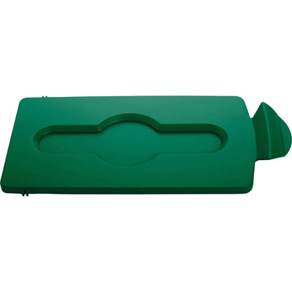 Rubbermaid Commercial Slim Jim Green Closed Lid Insert, Green (RCP2007884)