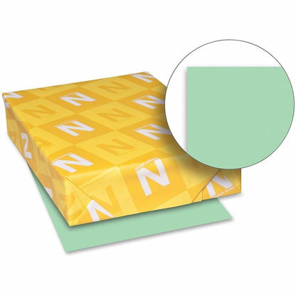 Exact Vellum Bristol Paper, 92 Brightness, Letter, 8 1/2" x 11", 67 lb Basis Weight, Green (WAU82351)