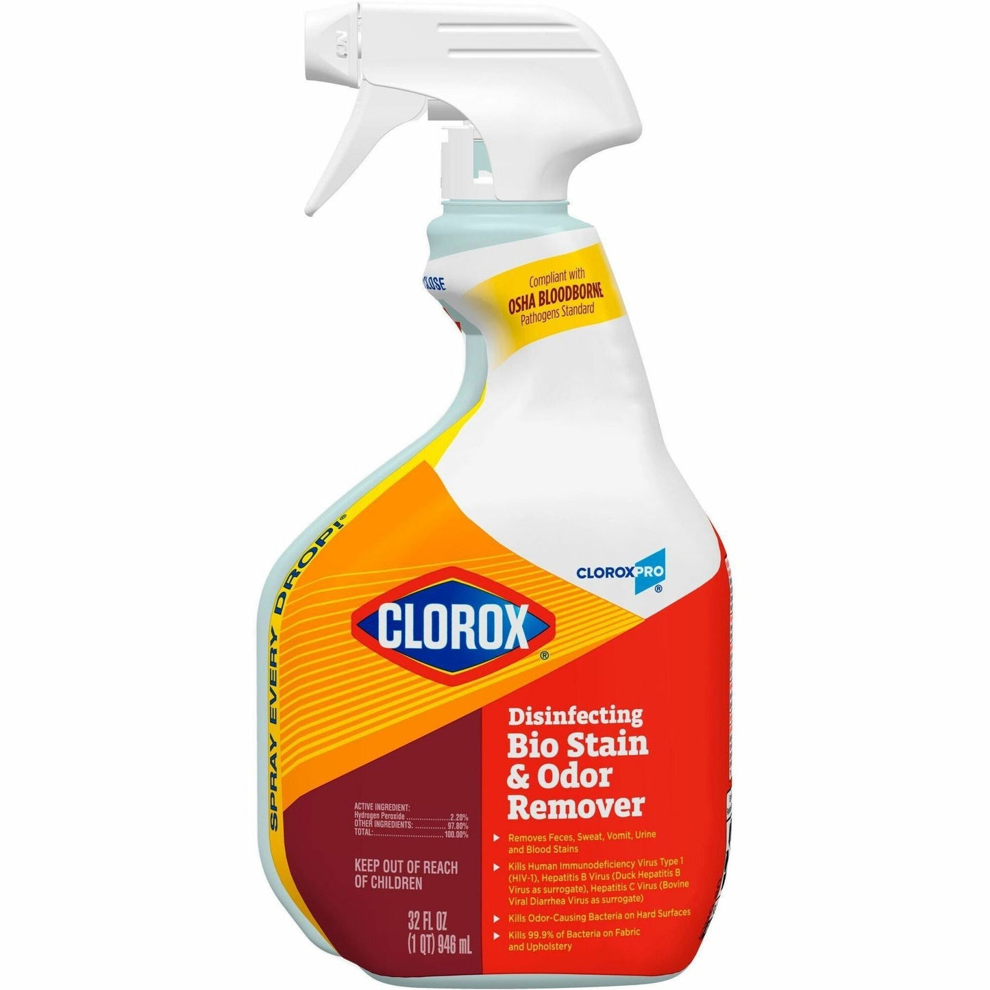 CloroxPro™ Disinfecting Bio Stain & Odor Remover Spray, 32 fl oz (CLO31903)