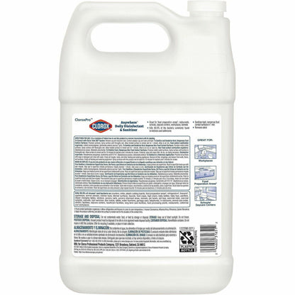CloroxPro Anywhere Daily Disinfectant and Sanitizer Refill, 128 fl oz (4 quart) (CLO31651EA)