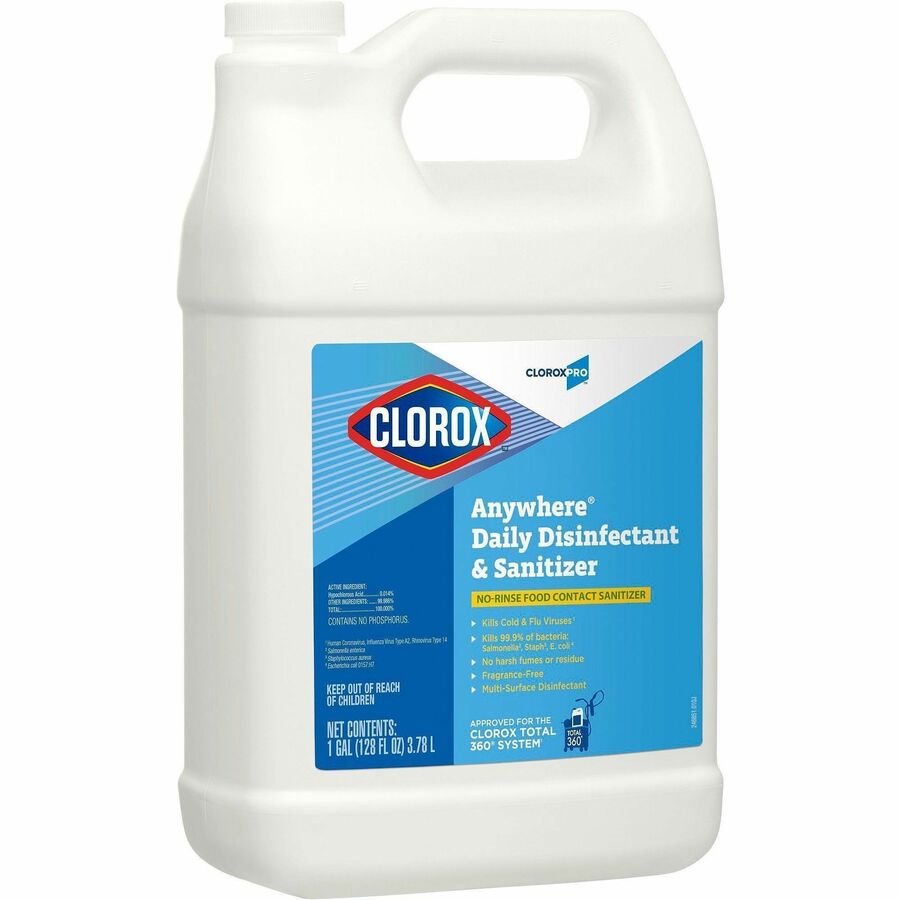 CloroxPro Anywhere Daily Disinfectant and Sanitizer Refill, 128 fl oz (4 quart) (CLO31651EA)