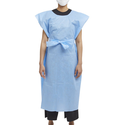 HPK Industries Patient Exam Gown X-Large Blue Disposable (914877_CS)