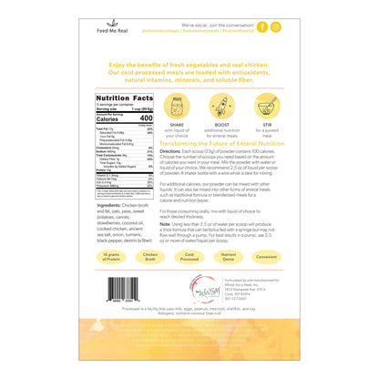 Whole Story Meals Oral Supplement Chicken / Peas / Carrot Flavor 16 oz. Pouch Powder (1223929_CS)