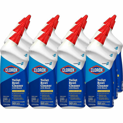 CloroxPro™ Toilet Bowl Cleaner with Bleach, Fresh Scent, 12/Carton, 30/Bundle (CLO00031BD)