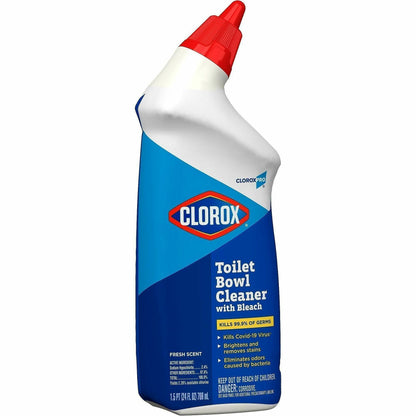 CloroxPro™ Toilet Bowl Cleaner with Bleach Gel, 24 fl oz, Fresh Scent, 12/Carton, 60 Carton/Pallet (CLO00031PL)