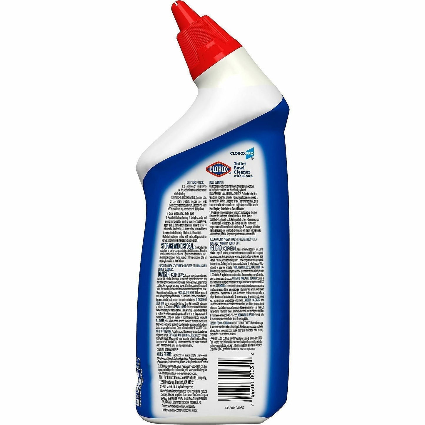 CloroxPro™ Toilet Bowl Cleaner with Bleach Gel, 24 fl oz, Fresh Scent, 12/Carton, 60 Carton/Pallet (CLO00031PL)