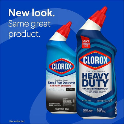 Clorox Toilet Bowl Cleanerr, 24 fl oz, Arctic Clean Scent, 12/Carton, 30 Carton/Bundle (CLO00275BD)