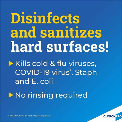 CloroxPro™ Anywhere Daily Disinfectant and Sanitizer, 32 fl oz, 12/Carton, 216 Bottles/Bundle (CLO01698BD)