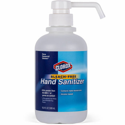 Clorox Commercial Solutions Hand Sanitizer Pump Bottle Dispenser, 16.90 fl oz, 12/Carton, 36 Cartons/Bundle (CLO02176BD)