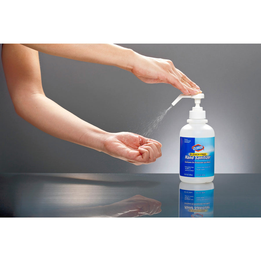 Clorox Commercial Solutions Hand Sanitizer Pump Bottle Dispenser, 16.90 fl oz, 12/Carton, 36 Cartons/Bundle (CLO02176BD)