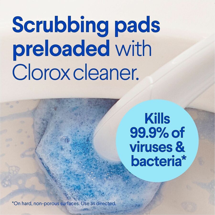 Clorox ToiletWand Disposable Toilet Cleaning System, 6 Kits/Carton, 18 Carton/Bundle (CLO03191BD)