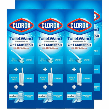 Clorox Toilet Wand Disposable Toilet Cleaning System, 6 Packs/Carton, 36/Pallet (CLO03191PL)