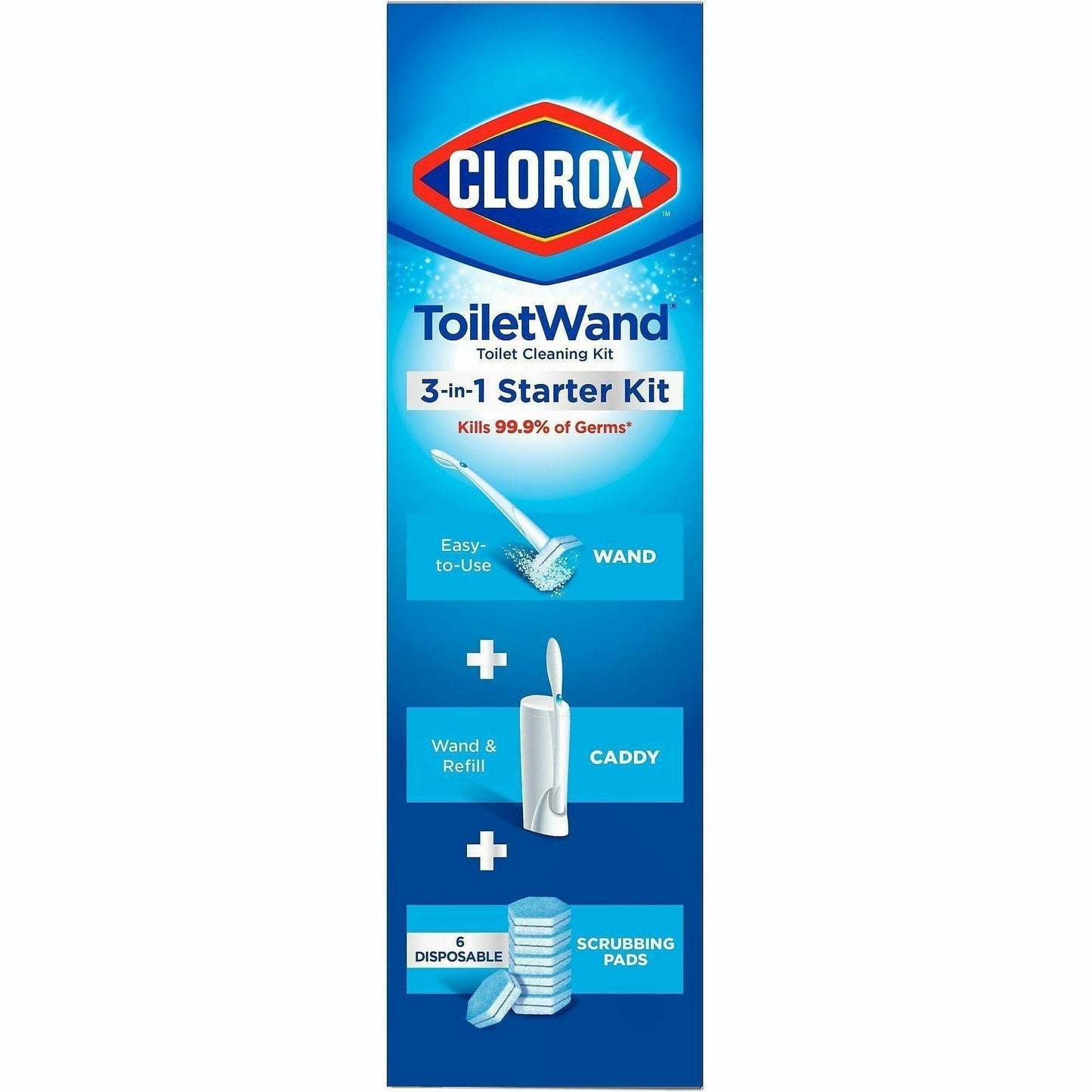 Clorox Toilet Wand Disposable Toilet Cleaning System, 6 Packs/Carton, 36/Pallet (CLO03191PL)