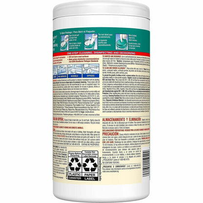CloroxPro™ Disinfecting Wipes, Fresh Scent, 75/Tub, 6/Carton, 80 Carton/Pallet (CLO15949PL)