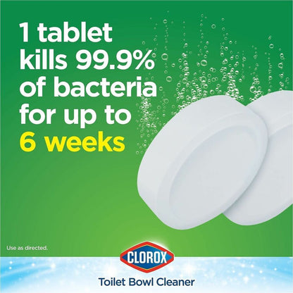 Clorox Ultra Clean Toilet Bleach Tablet, 3.50 oz, 2/Pack, 6 Packs/Carton, 70 Cartons/Bundle  (CLO30024BD)