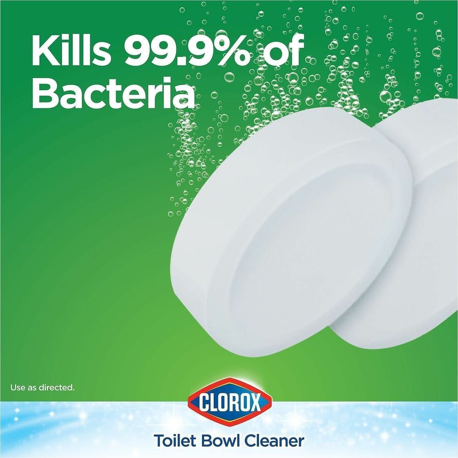 Clorox Ultra Clean Toilet Bleach Tablet, 3.50 oz, 2/Pack, 6 Packs/Carton, 70 Cartons/Bundle  (CLO30024BD)
