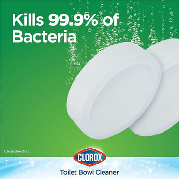Clorox Ultra Clean Toilet Bleach Tablet, 3.50 oz, 2/Pack, 6 Packs/Carton, 70 Cartons/Bundle  (CLO30024BD)