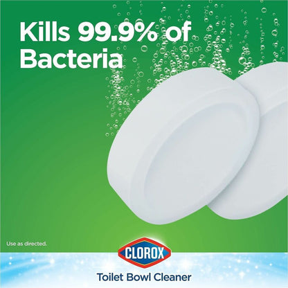 Clorox Ultra Clean Toilet Bleach Tablet, 3.50 oz, 2/Pack, 6 Packs/Carton, 70 Cartons/Bundle  (CLO30024BD)