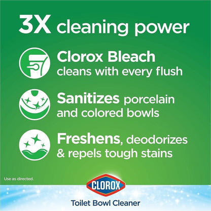 Clorox Ultra Clean Toilet Bleach Tablet, 3.50 oz, 2/Pack, 6 Packs/Carton, 70 Cartons/Bundle  (CLO30024BD)