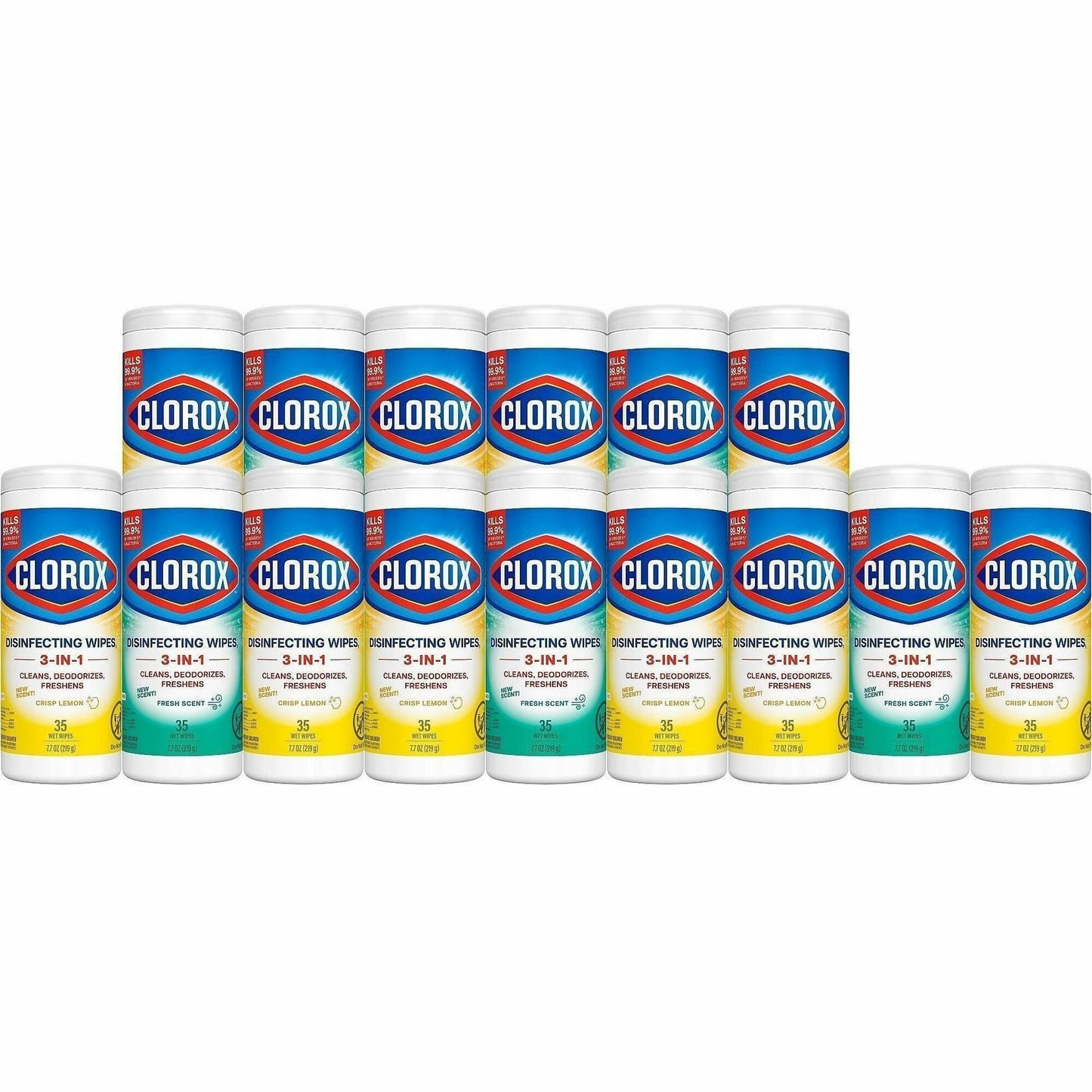 Clorox Disinfecting Cleaning Wipes Value Pack, 35/Tub, 3/Pack, 5 Pack/Carton 45 Carton/Pallet (CLO30112PL)