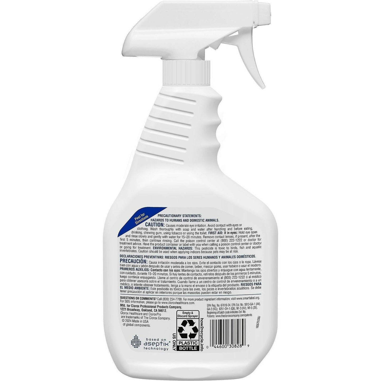 Clorox Healthcare Hydrogen Peroxide Cleaner Disinfectant Spray, 32 fl o, 9/Carton, 48 Cartons/Pallet (CLO30828PL)
