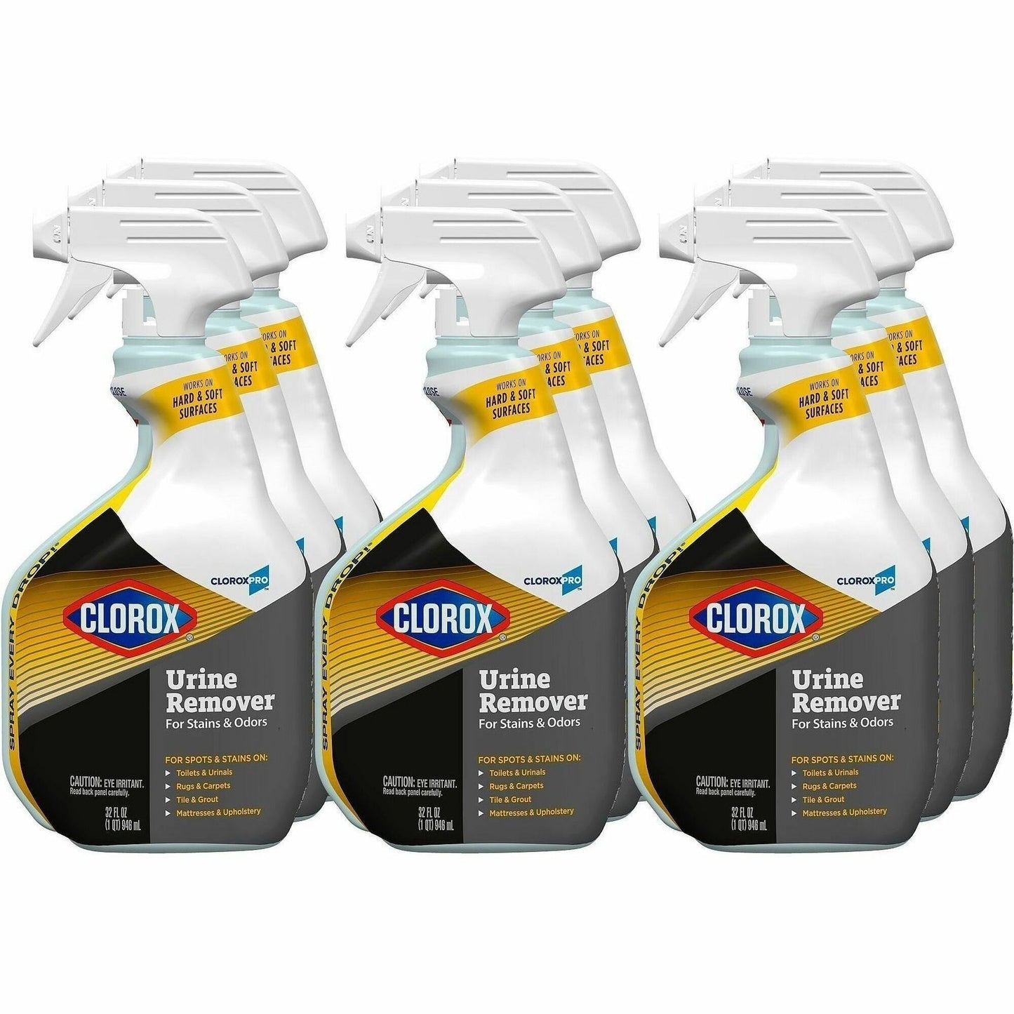 CloroxPro™ Bleach-free Urine Remover for Stains and Odors Spray, 32 fl oz, 9/Carton, 432 Bottles/Pallet (CLO31036PL)