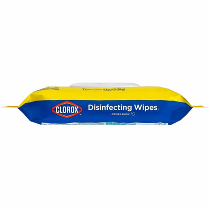 Clorox Disinfecting Cleaning Wipes Flex Pack, Crisp Lemon Scent, 75/Pack, 6 Pack/Carton, 50 Carton/Bundle (CLO31404BD)
