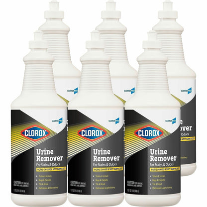 CloroxPro™ Pull-Top Urine Remover for Stains and Odors, 32 fl oz, 6/Carton, 46 Carton/Bundle (CLO31415BD)