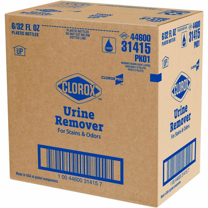 CloroxPro™ Pull-Top Urine Remover for Stains and Odors, 32 fl oz, 6/Carton, 46 Carton/Bundle (CLO31415BD)
