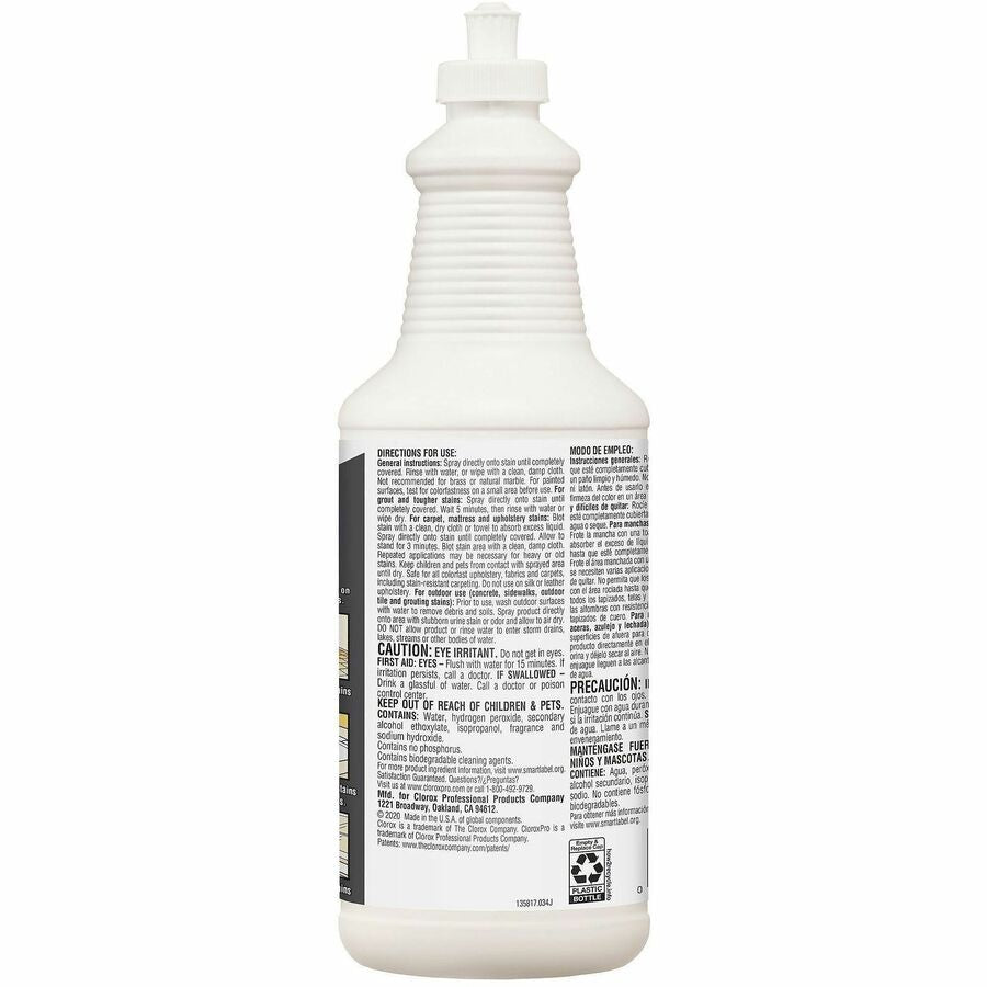 CloroxPro™ Pull-Top Urine Remover for Stains and Odors, 32 fl oz, 6/Carton, 92 Carton/Pallet (CLO31415PL)