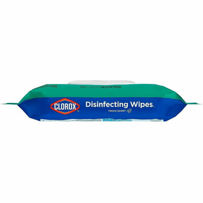 Clorox Disinfecting Cleaning Wipes Flex Pack, Fresh Scent,75/Pack, 6 Pack/Carton, 50 Carton/Bundle (CLO31430BD)